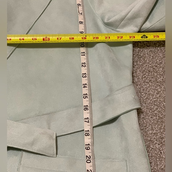 T TAHARI Soft Suede Feel Coat Sz M - Picture 4 of 8